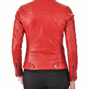 Aaron Craft Women's real Leather Bomber Biker Jacket