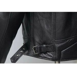 Biker Goldwing Black Genuine Cowhide Leather Bike Motorcycle Rider Women's Jacket