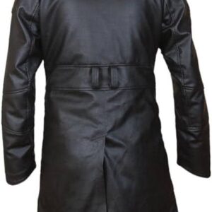 Blade Runner 2049 Office K Ryan Gosling Cosplay Mens Fur Shearling Collar Winter Leather Tranch Coat