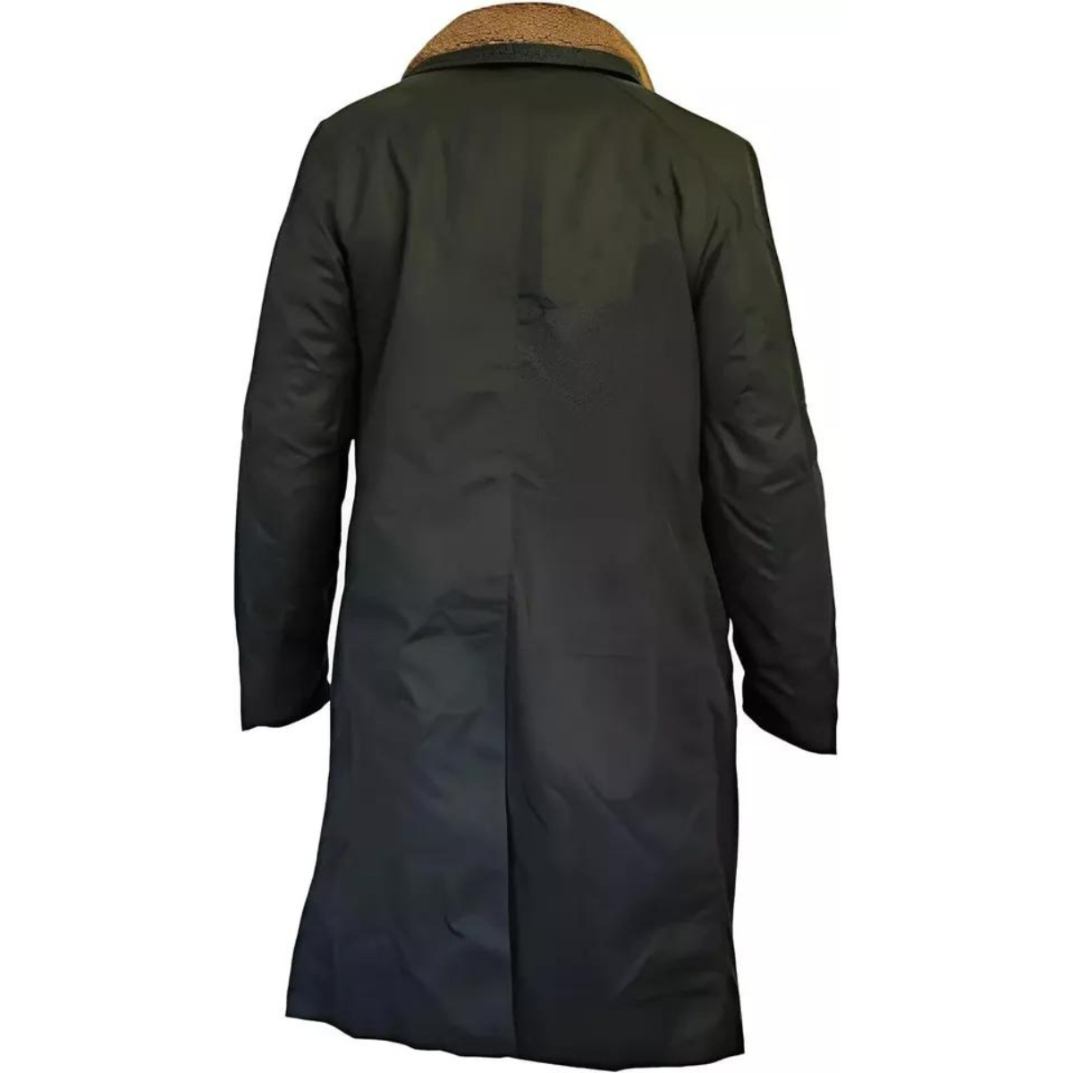 Blade Men's Trench Runner Coat – Ryan Gosling Cotton Black Fur Coat - Image 3