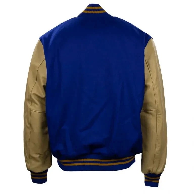 Brooklyn Dodgers 1951 Wool & Leather Full-Zip Varsity Letterman Men's Jacket - Image 2