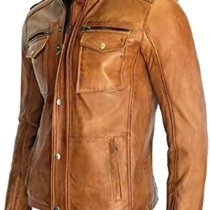 Classyak Men's Fashion Real Leather Jacket