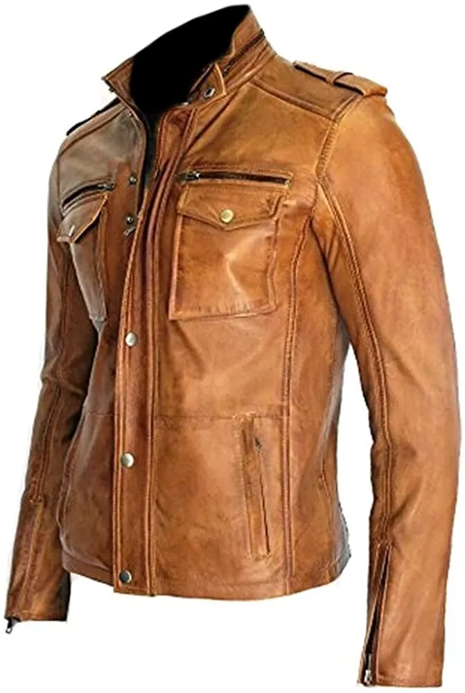 Classyak Men's Fashion Real Leather Jacket - Image 2