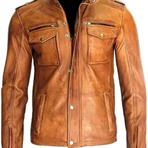 Classyak Men's Fashion Real Leather Jacket