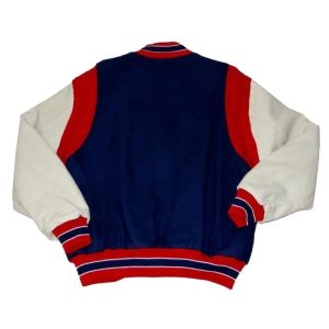 Cleveland Indians 1948 Varsity Wool Genuine Leather Sleeves Letterman Women Jacket
