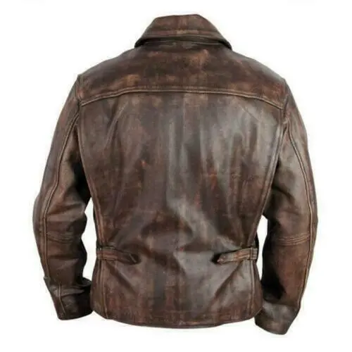 Desired Jackets mens Men's Brown Leather Jacket Leather Jacket - Image 2