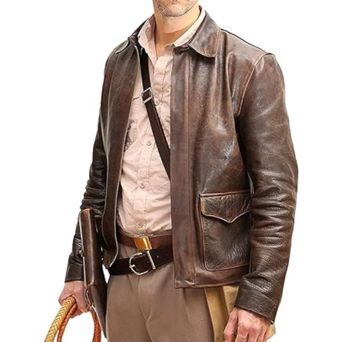 Desired Jackets mens Men's Brown Leather Jacket Leather Jacket - Image 3