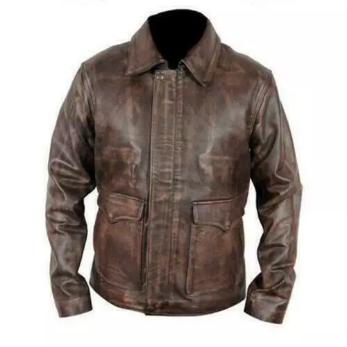 Desired Jackets mens Men's Brown Leather Jacket Leather Jacket
