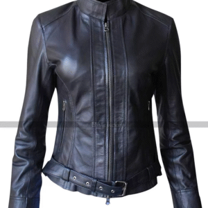 Gemma Teller Morrow Black Leather Sons of Anarchy Jacket