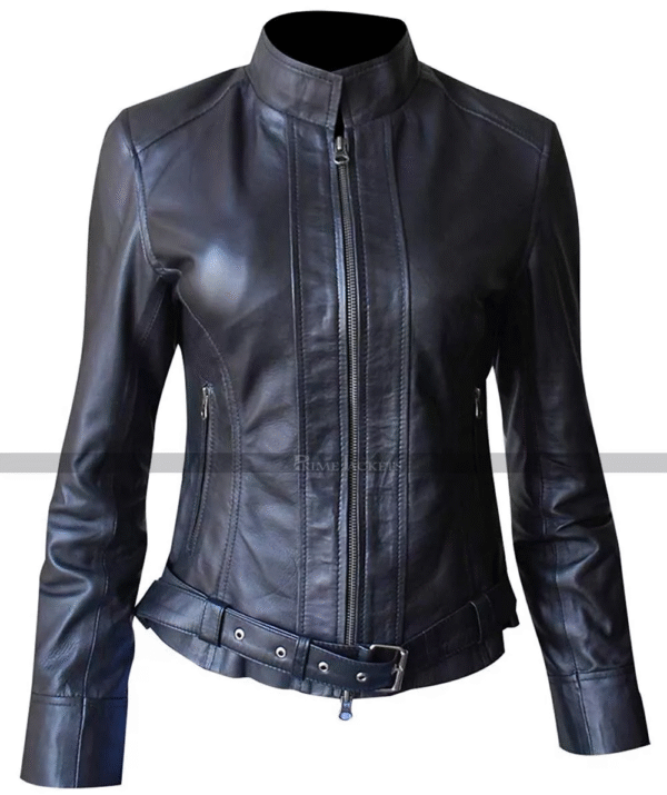 Gemma Teller Morrow Black Leather Sons of Anarchy Jacket