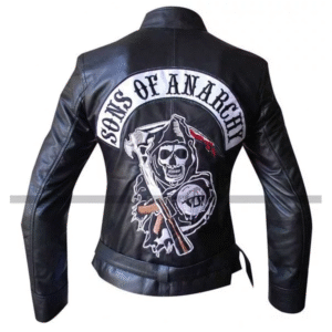 Gemma Teller Morrow Black Leather Sons of Anarchy Jacket