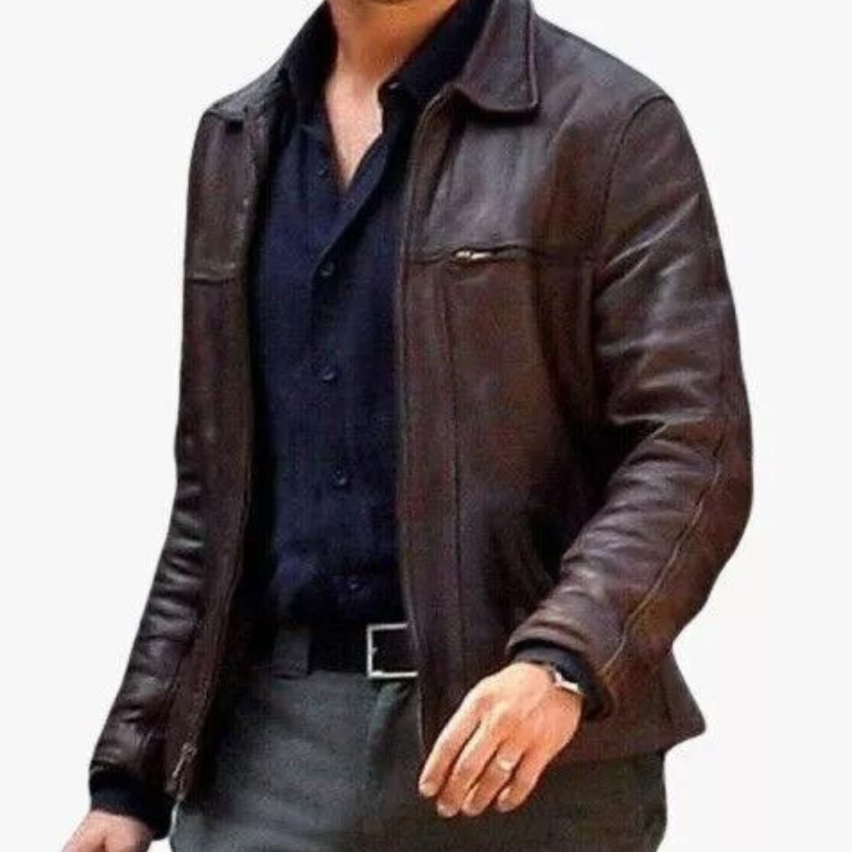 Genuine Sheep Leather Inception Cobb Vintage Black Men's Biker Jacket