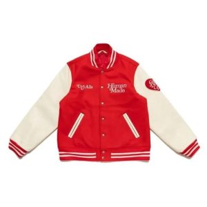 Girls Don’t Cry Dry Alls Human Made Wool Leather Letterman Varsity Women's Jacket