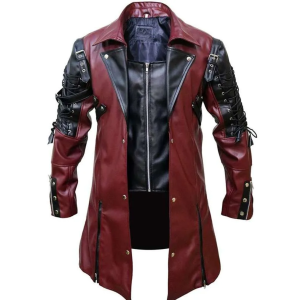 Goth Matrix Steampunk Gothic Leather Coat