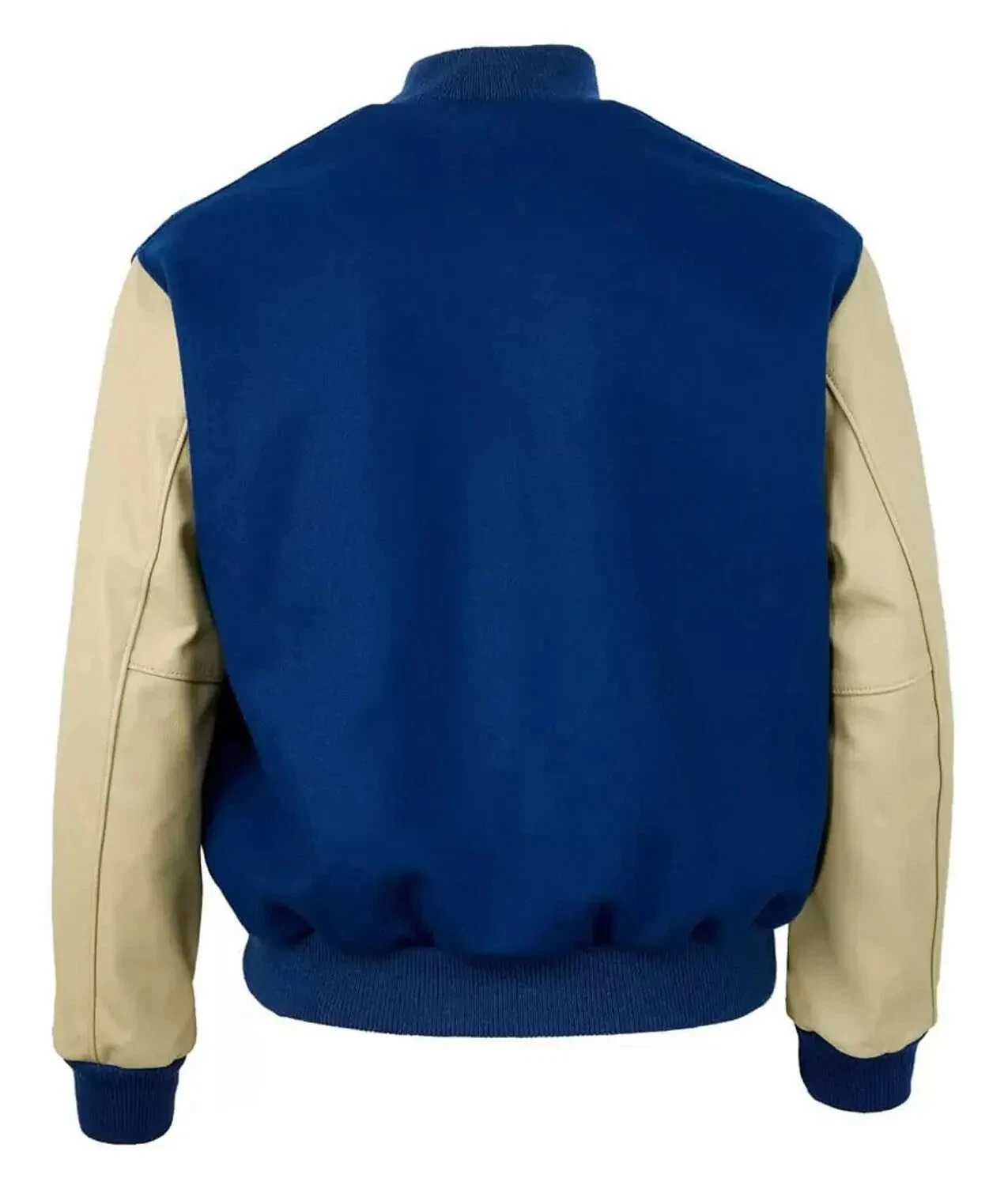 Indianapolis Colts 1958 Blue Wool Genuine Leather Varsity Letterman Men's Jacket - Image 2