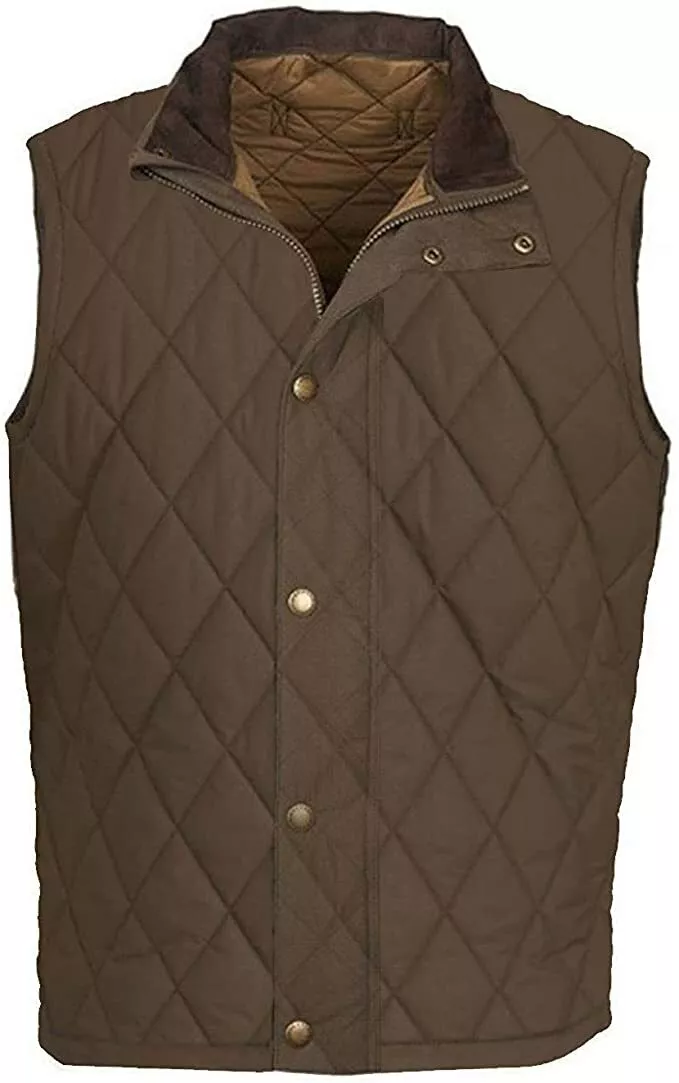 John Dutton Brown Quilted Vest Yellowstone - Image 2