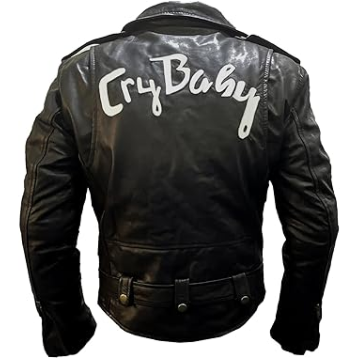 Johnny Depp Wade Walker Cry Baby Motorcycle Brando Black Leather Jacket - Image 3