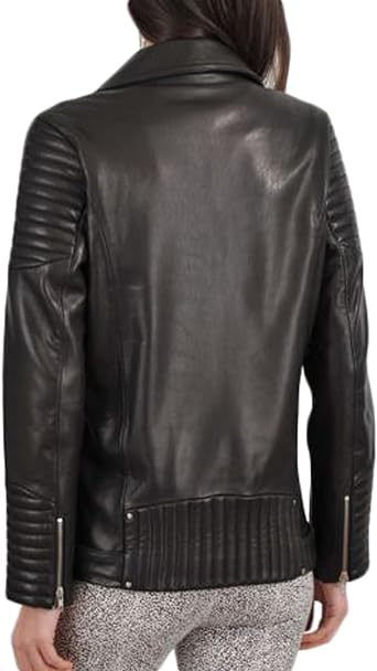 Kingdom Leather Women's Leather Jacket Coat Genuine real Pure Leather Bomber Biker Jacket - Image 3