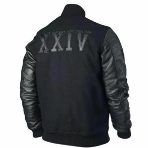 Kobe Destroyer XXIV Battle Michael B Jordan Leather Sleeves Bomber Jacket Coat