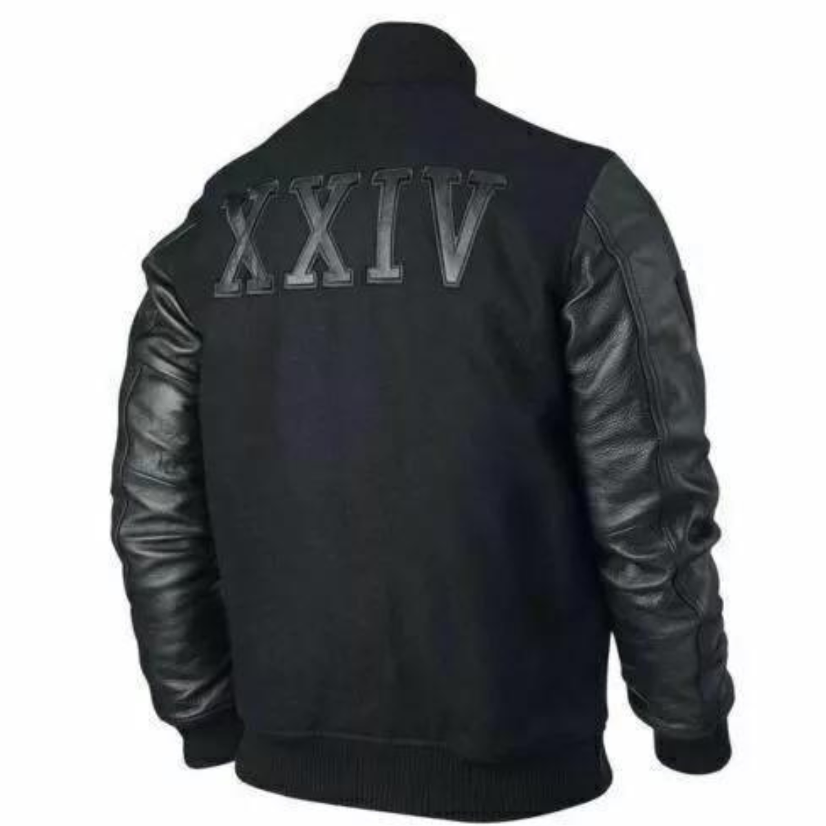 Kobe Destroyer XXIV Battle Michael B Jordan Leather Sleeves Bomber Jacket Coat - Image 2