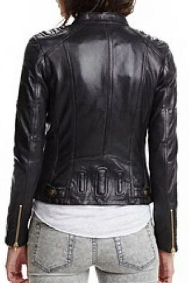 Lost Girl Anna Silk Black Leather Jacket - Image 2
