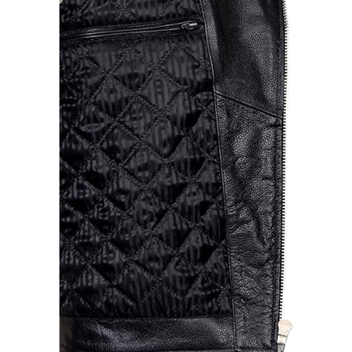 Men's Black METAL SPIKES Brando Jacket Motorcycle Cowhide Real Leather Jacket - Image 5