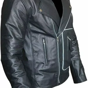 Men’s Grease T Birds Black Motorcycle Leather Jacket