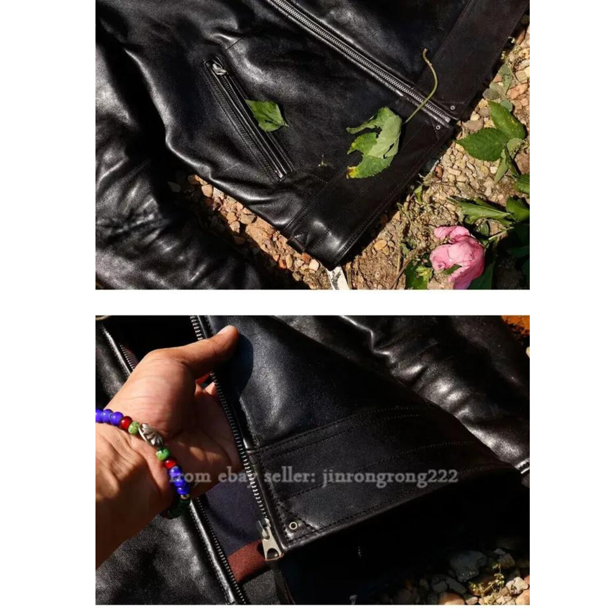 Men's Japanese Retro Leather Jacket - Slim Fit - Image 4