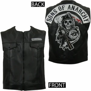 Men's SOA Sons of Anarchy Real Leather Vest – BNWT