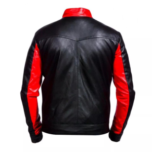 Men's Vintage Black & Red Beyond Bruce Wayne Motorbike Costume Jacket