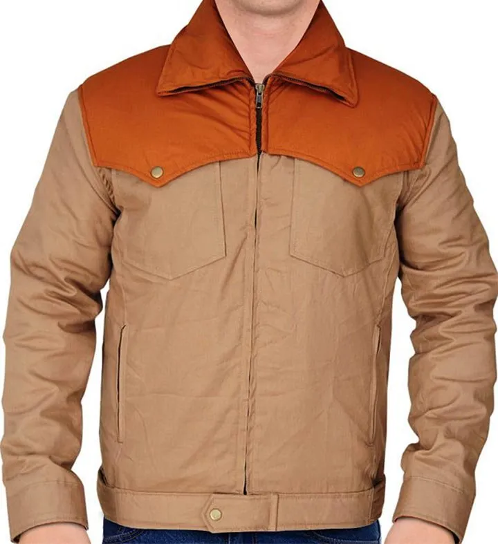 Mens Kevin Costner Yellowstone Series John Dutton Casual Outerwear Cotton Jacket
