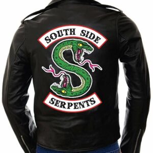 Mens Riverdale Southside Serpents Faux Leather Biker Club Jughead Jones Jacket