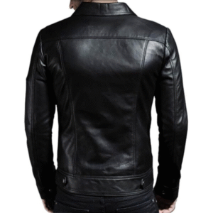 Men’s Slim Fit Leather Biker Jacket