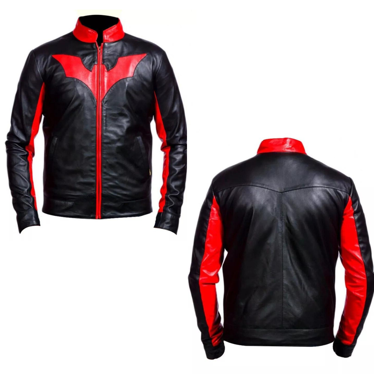 Men's Vintage Black & Red Beyond Bruce Wayne Motorbike Costume Jacket - Image 3