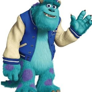 Monsters University James Sullivan Letterman Wool Leather Sleeves Varsity Jacket