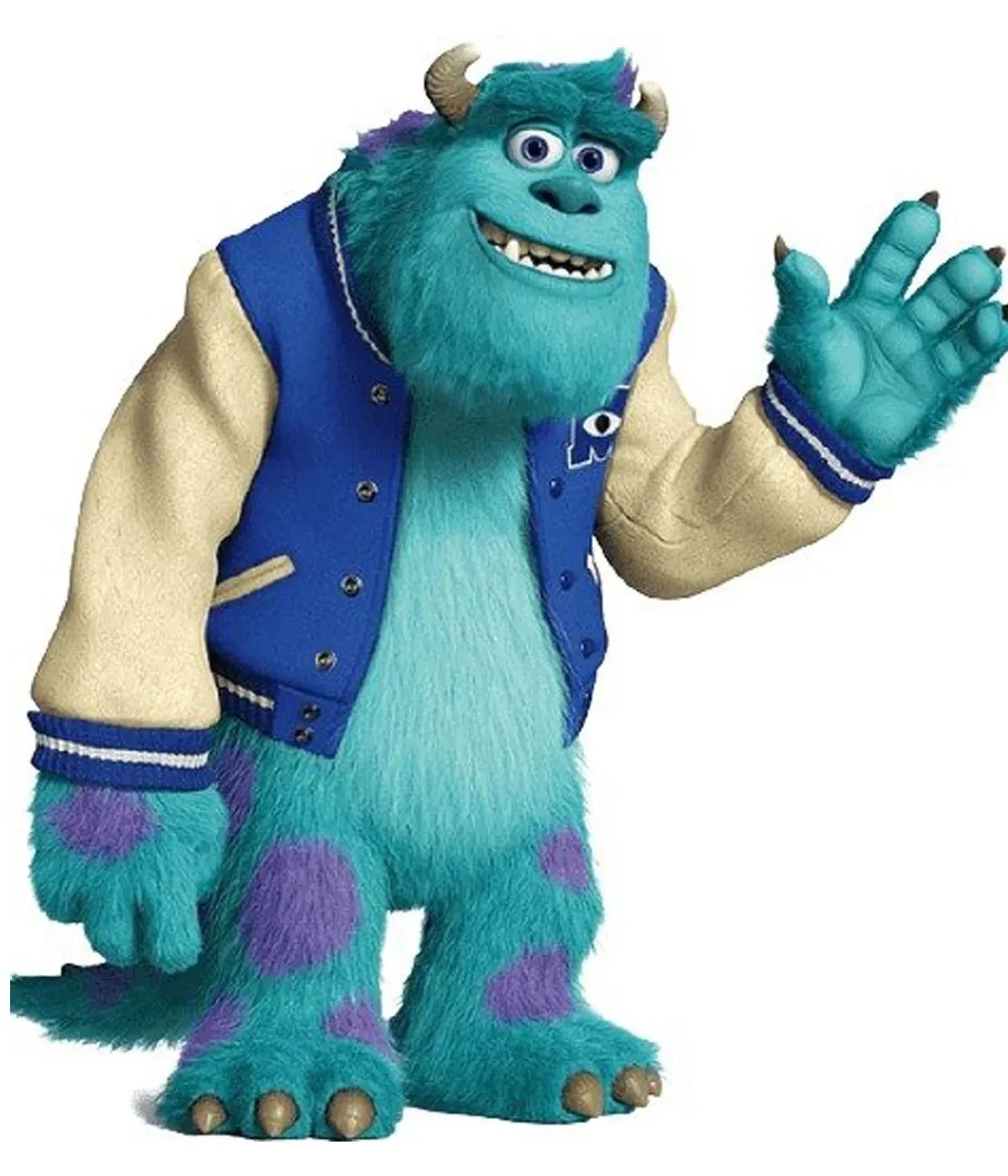 Monsters University James Sullivan Letterman Wool Leather Sleeves Varsity Jacket - Image 2