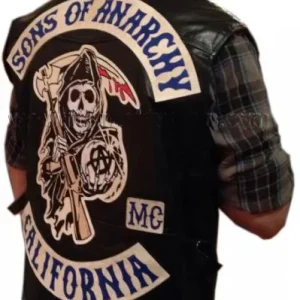 New Sons of Anarchy Biker Vest | SOA Motorcycle Highway Gangs Real Leather Vest