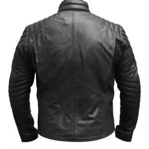 Superman Smallville Man of Steel Shield Genuine Black Synthetic Leather Jacket