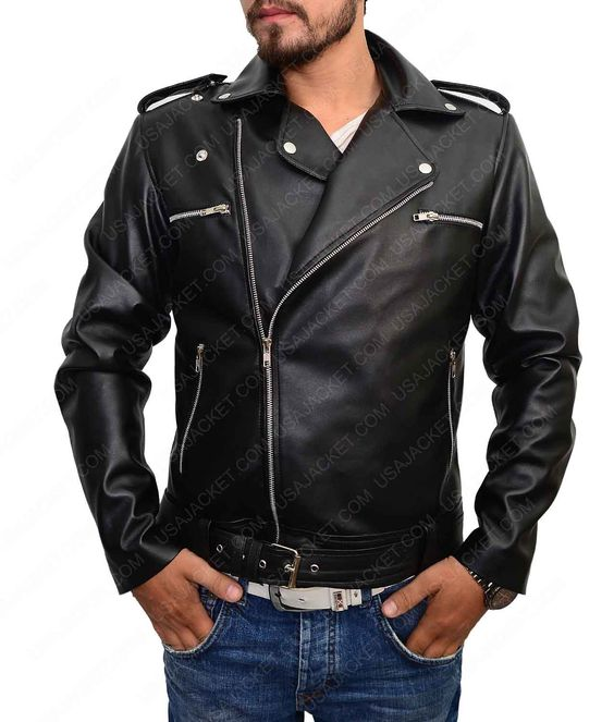 The Walking Dead Negan Jeffrey Dean Morgan Black Leather Jacket - Image 6