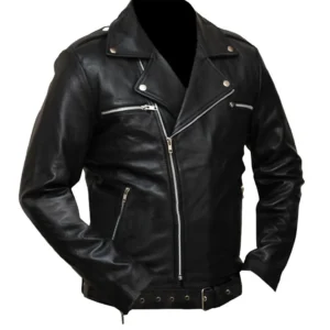 The Walking Dead Negan Jeffrey Dean Morgan Black Leather Jacket