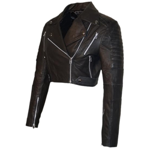 Vannamoda Short Biker Leather Women Jacket