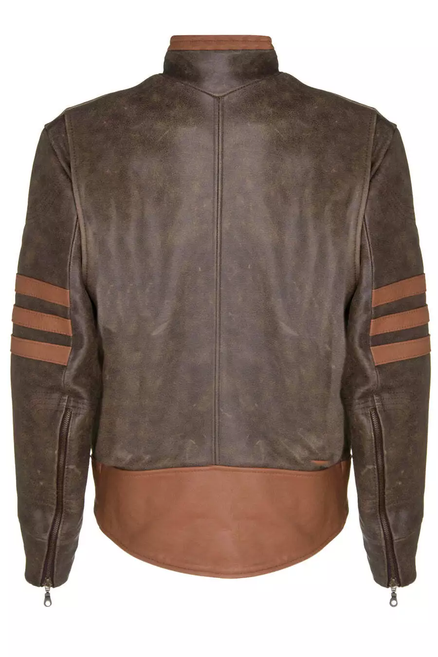 X-Men Wolverine Style Leather Jacket Men's Motorbike Style Leather Jacket - Image 3