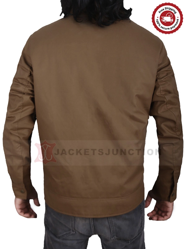 YELLOWSTONE JOHN DUTTON BROWN COTTON JACKET - Image 2