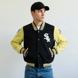 2005 Chicago White Sox Champions Wool Genuine Leather Varsity Letterman Jacket