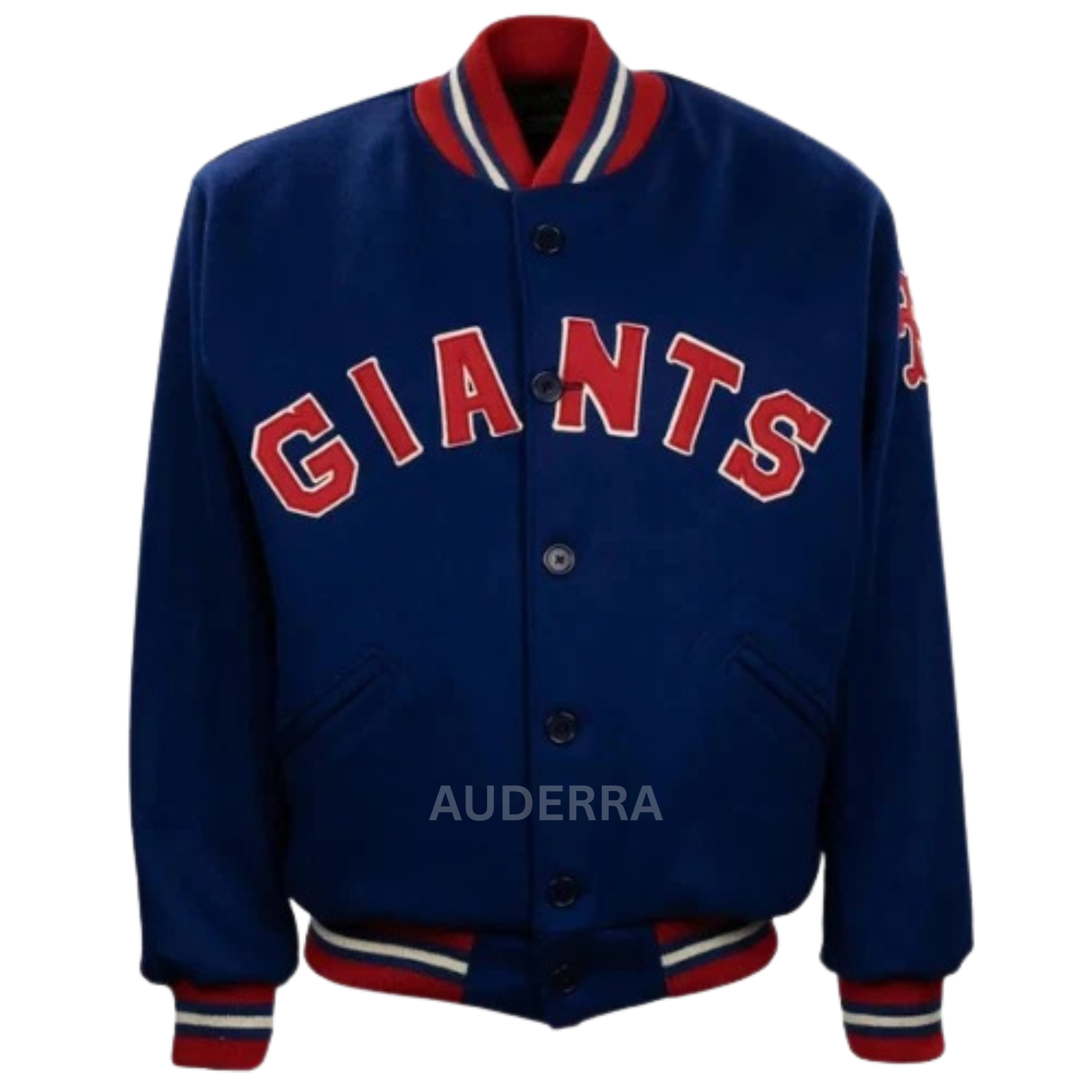 New York NY Giants 1932 Blue Wool Varsity Full-Button Women's Letterman Jacket